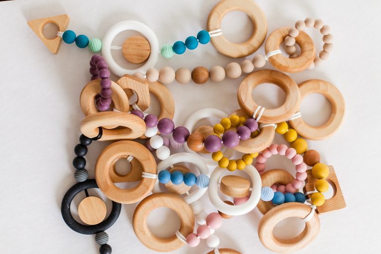 Wooden toys and teethers | theBabyNiche - Kinsey Holt Photography - Blog