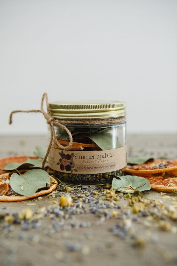 small business product photos for natural home fragrance